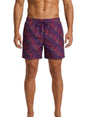 Image for Men's Printed Swim Short,Mauve