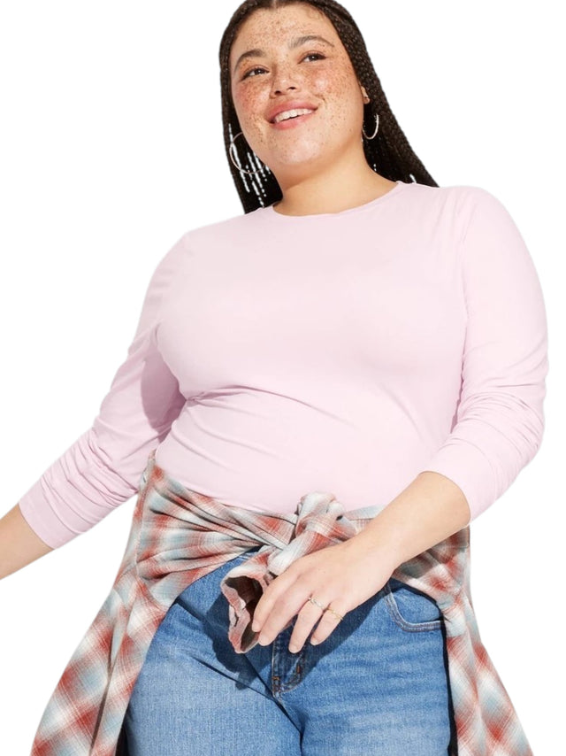 Image for Women's Plain Top,Light Pink