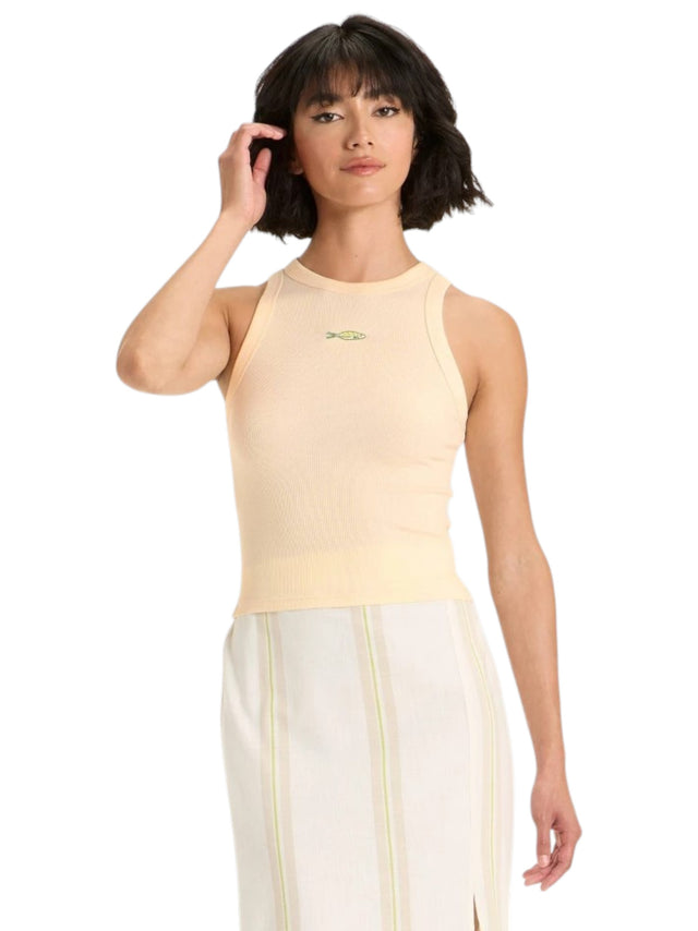 Image for Women's Ribbed Top,Light Beige