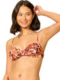 Image for Women's Floral Printed Bikini Top,Multi