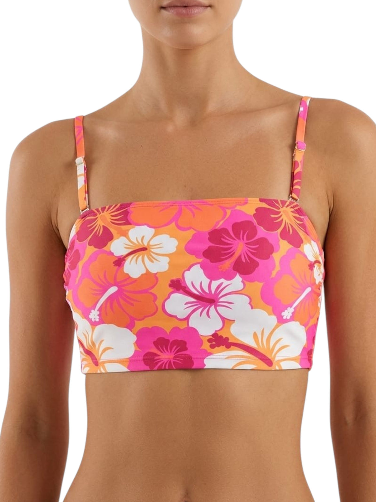 Image for Women's Floral Printed Bikini Top,Multi