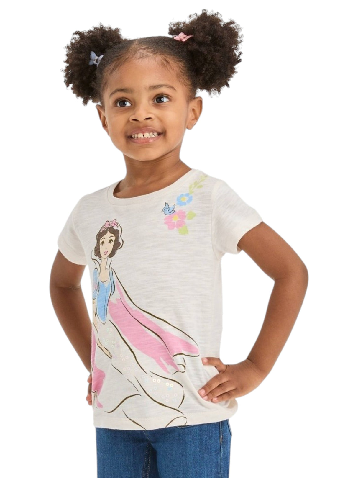 Image for Kids Girl's Printed Top,Light Beige