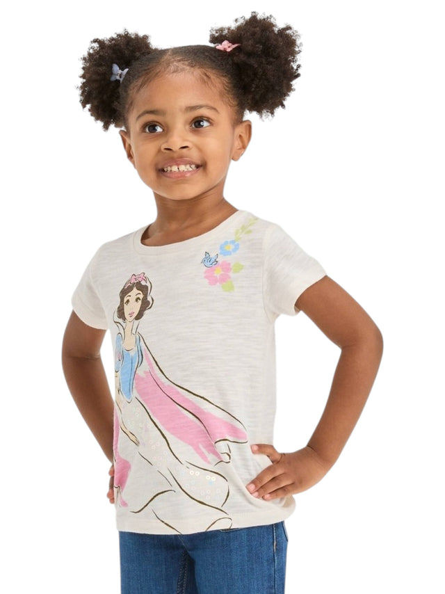 Image for Kids Girl's Printed Top,Light Beige
