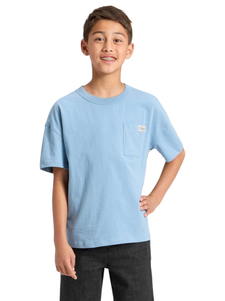 Image for Kids Boy's Plain Top,Dusty Blue