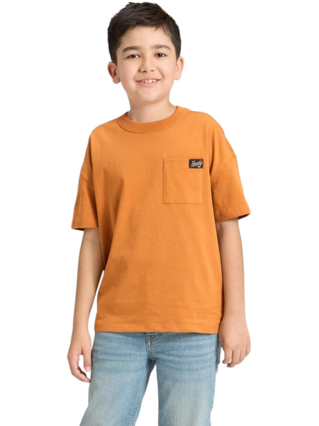 Image for Kids Boy's Plain Top,Light Brown