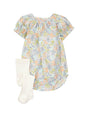 Image for Kids Girl's Printed Set 2Pieces Bodysuit&Tights,White
