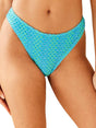 Image for Women's Textured Bikini Bottom,Blue