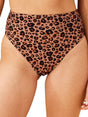 Image for Women's Leopard Swim Trunks,Brown
