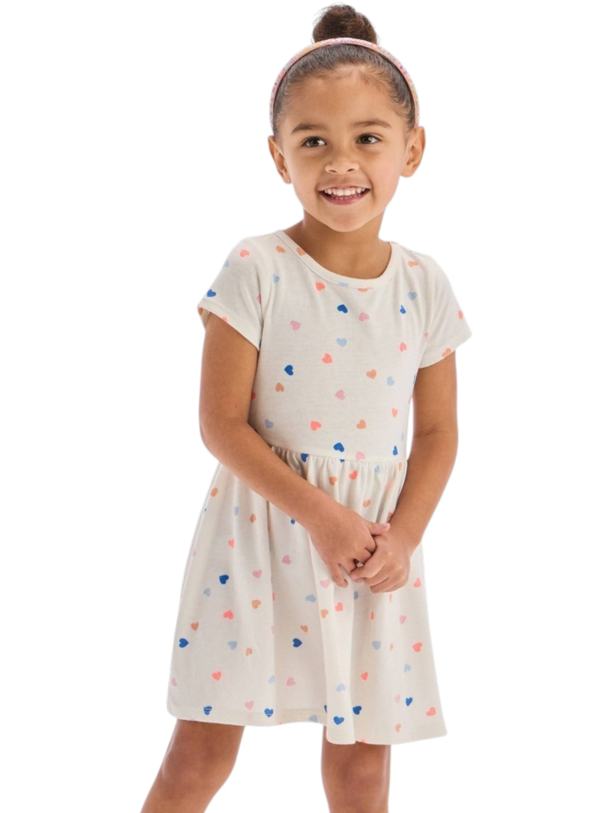 Image for Kids Girl's Printed Dress,White