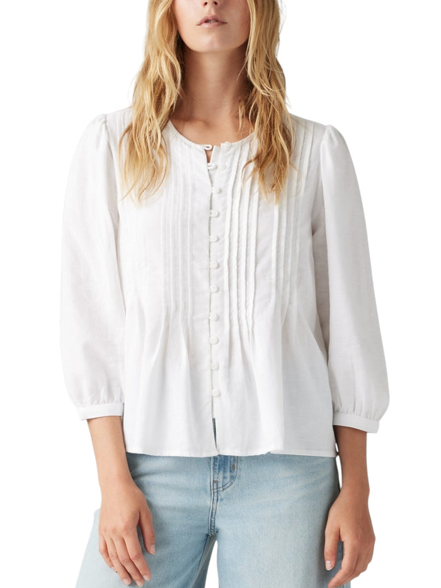 Image for Women's Plain Solid Top,White