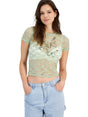 Image for Women's Printed Lace,Mint Green