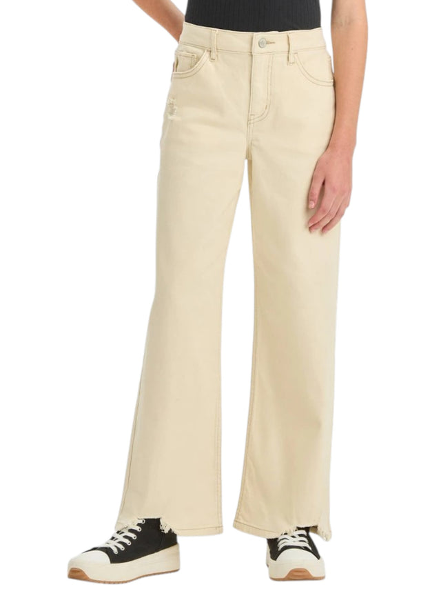 Image for Kids Girl's Ripped Jeans,Beige