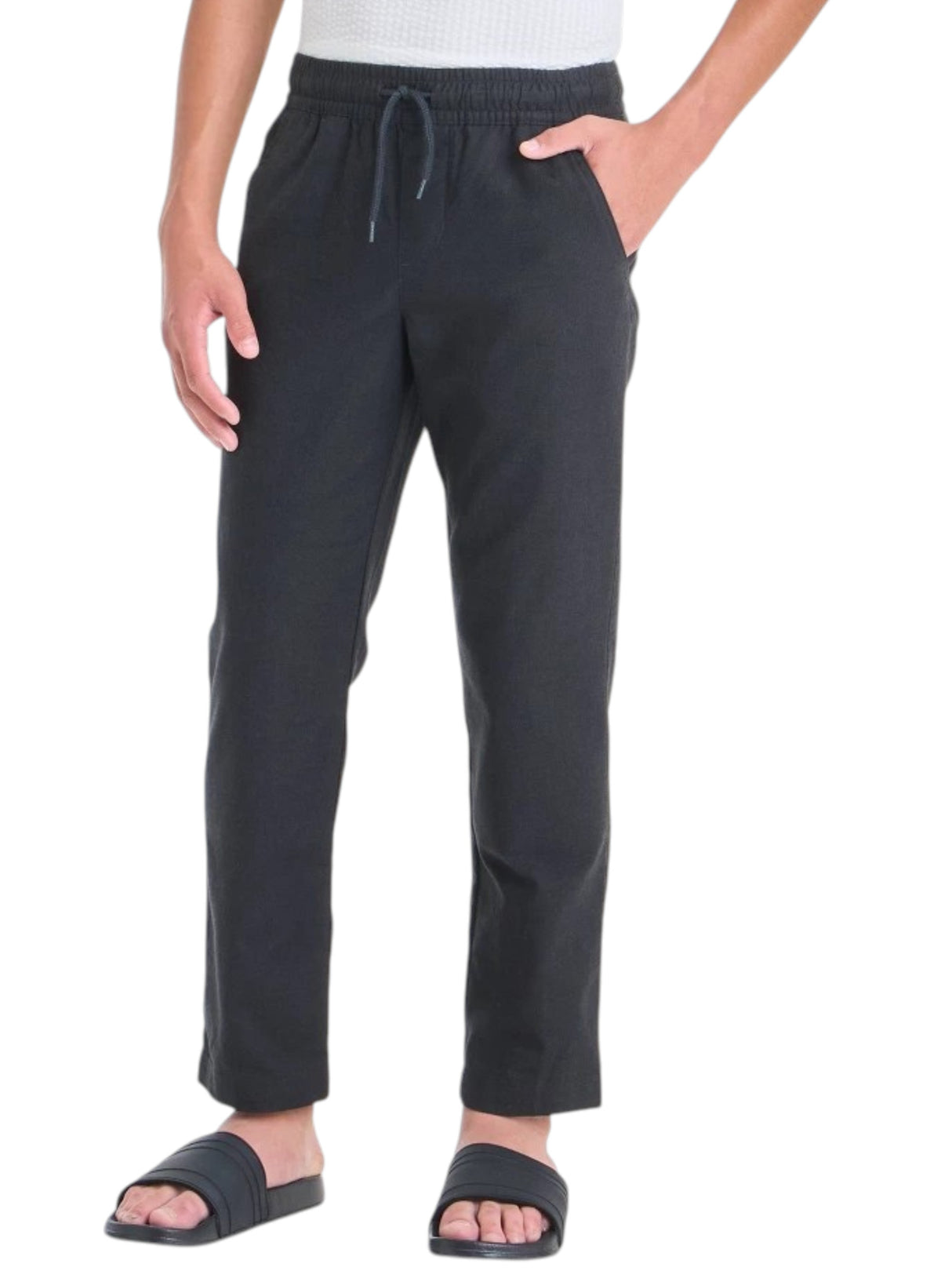Image for Kids Boy's Plain Solid Pant,Black