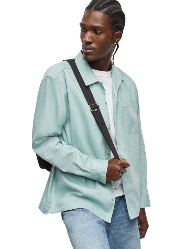Image for Men's Plain Solid Dress Shirt,Mint Green