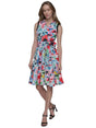 Image for Women's Printed Dress,Multi