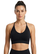 Image for Women's Plain Solid Sport Bra,Black
