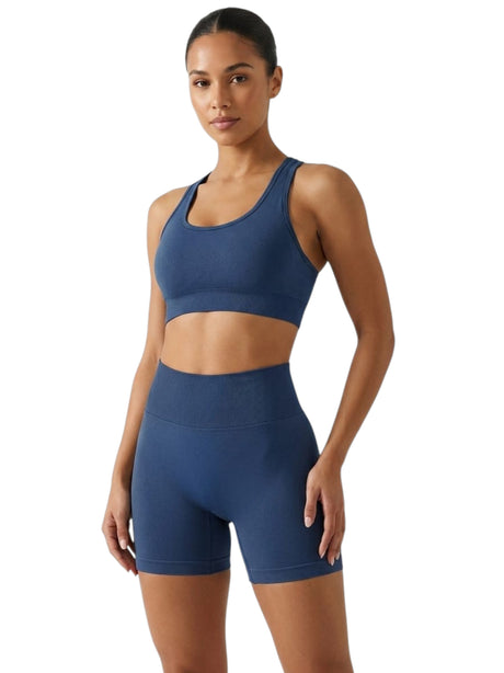 Image for Women's Plain Solid Short Legging,Navy