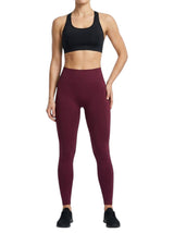 Image for Women's Plain Solid Legging,Burgundy