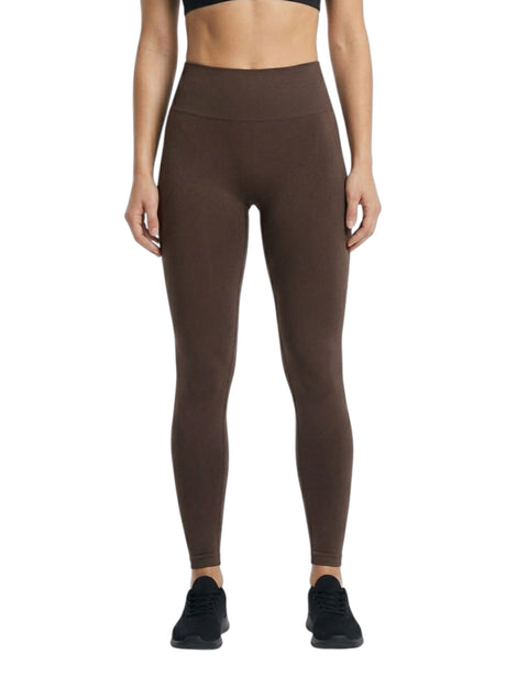 Image for Women's Plain Solid Legging,Brown