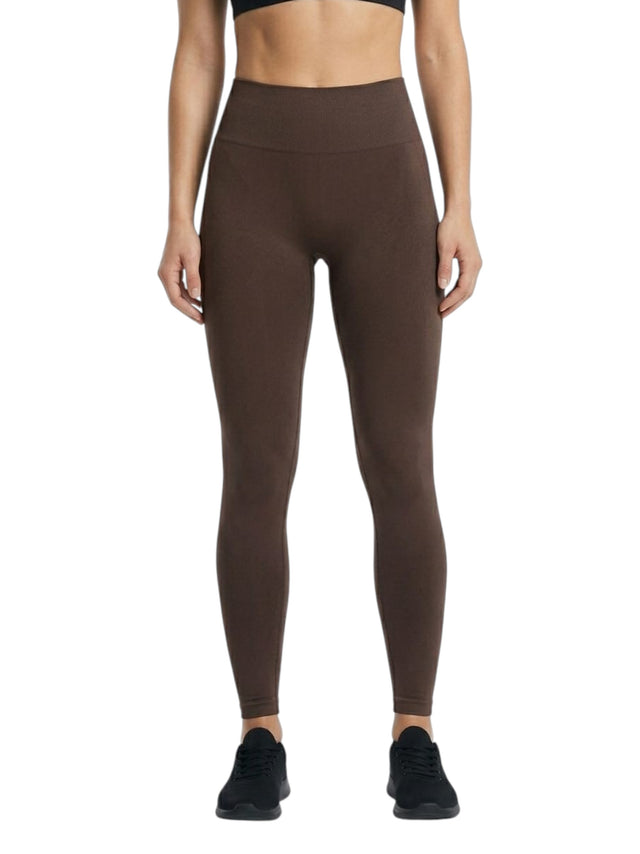 Image for Women's Plain Solid Legging,Brown