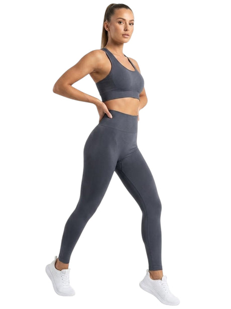 Image for Women's Plain Solid Legging,Dark Grey