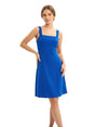 Image for Women's Plain Open Back Dress,Indigo