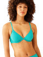Image for Women's Textured One Pieces Bikini Top,Turquoise