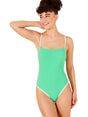 Image for Women's Textured One Pieces Swimsuit,Green