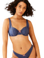 Image for Women's Plain Bikini Top,Light Navy