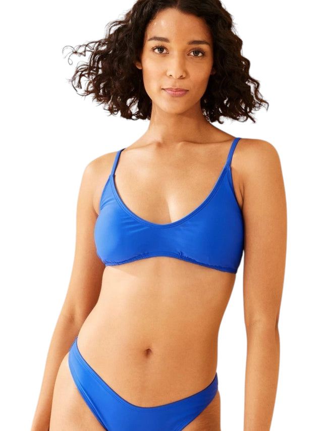 Image for Women's Plain One Pieces Bikini Top,Indigo