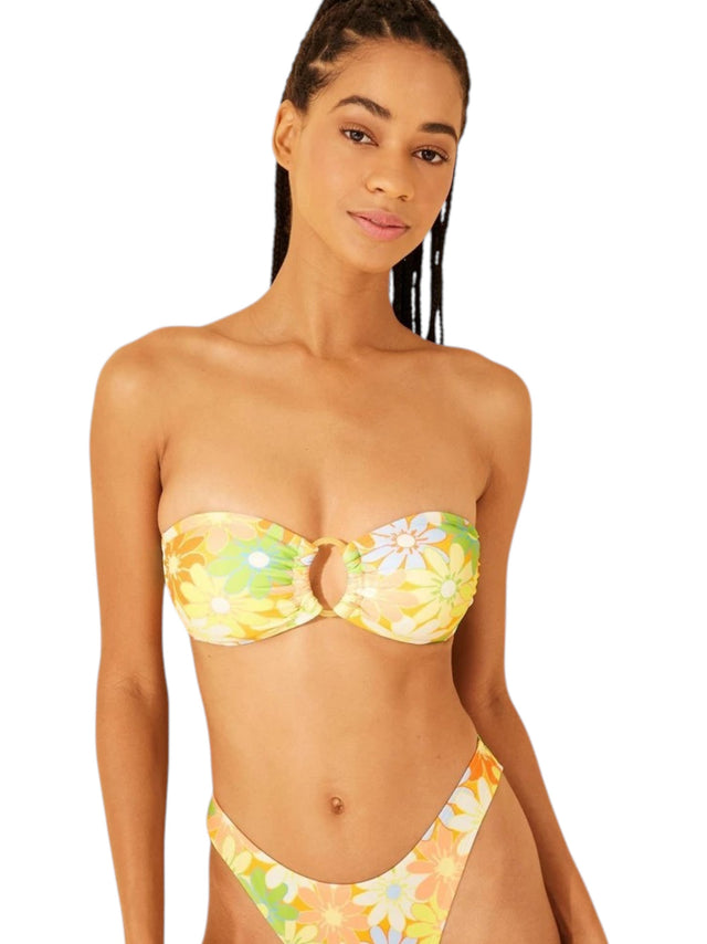 Image for Women's Printed One Pieces Strapless Bikini Top,Multi
