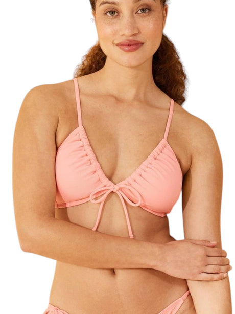 Image for Women's Ribbed Bikini Top,Light Pink