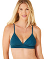Image for Women's Textured Bikini Top,Dark Turquoise