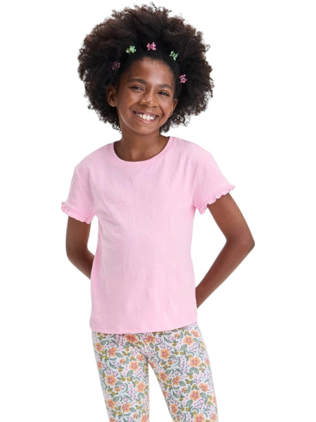 Image for Kids Girl's Plain Solid Top,Pink