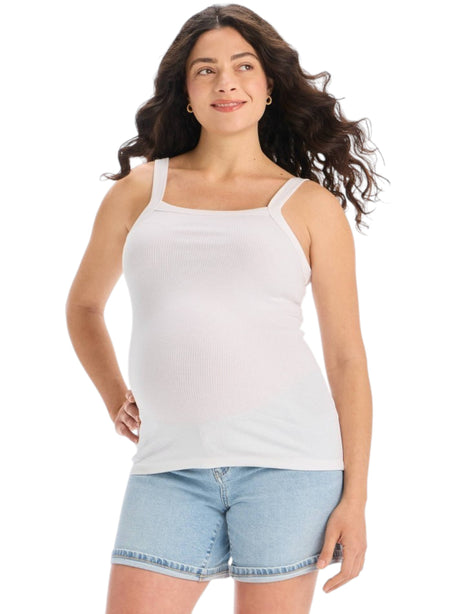 Image for Women's Ribbed Top,White