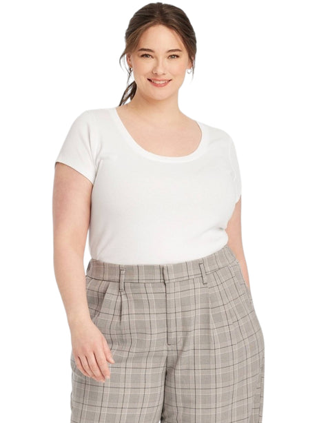 Image for Women's Ribbed Top,White