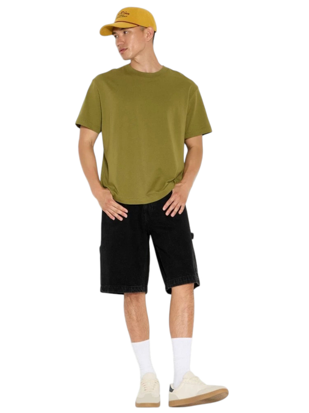 Image for Men's Plain Solid Top,Olive