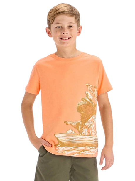 Image for Kids Boy's Printed Top,Light Orange