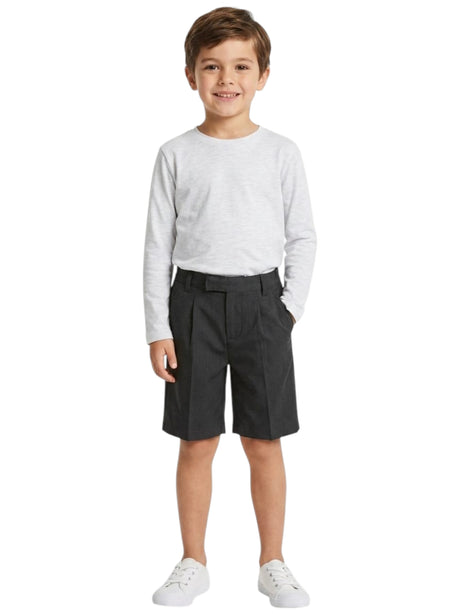 Image for Kids Boy's Plain Short,Dark Grey
