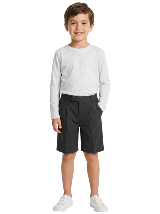 Image for Kids Boy's Plain Short,Dark Grey