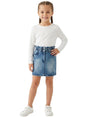 Image for Kids Girl's Washed Jeans Skirt,Blue