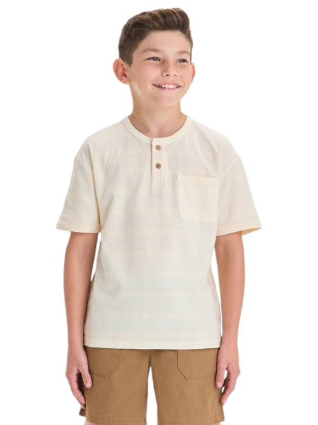 Image for Kids Boy's Striped Top,Light Beige