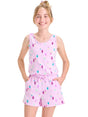 Image for Kids Girl's Printed Jumpsuit,Light Purple