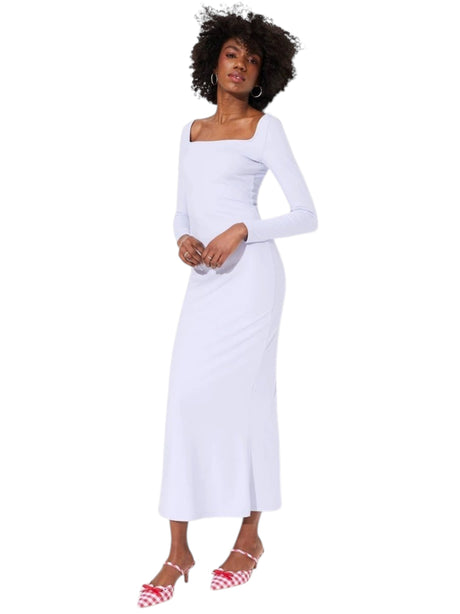Image for Women's Plain Solid Dress,Light Blue