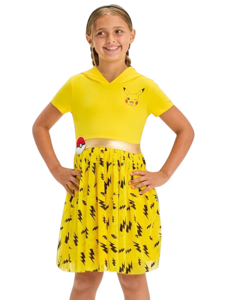 Image for Kids Girl's Printed Dress,Yellow