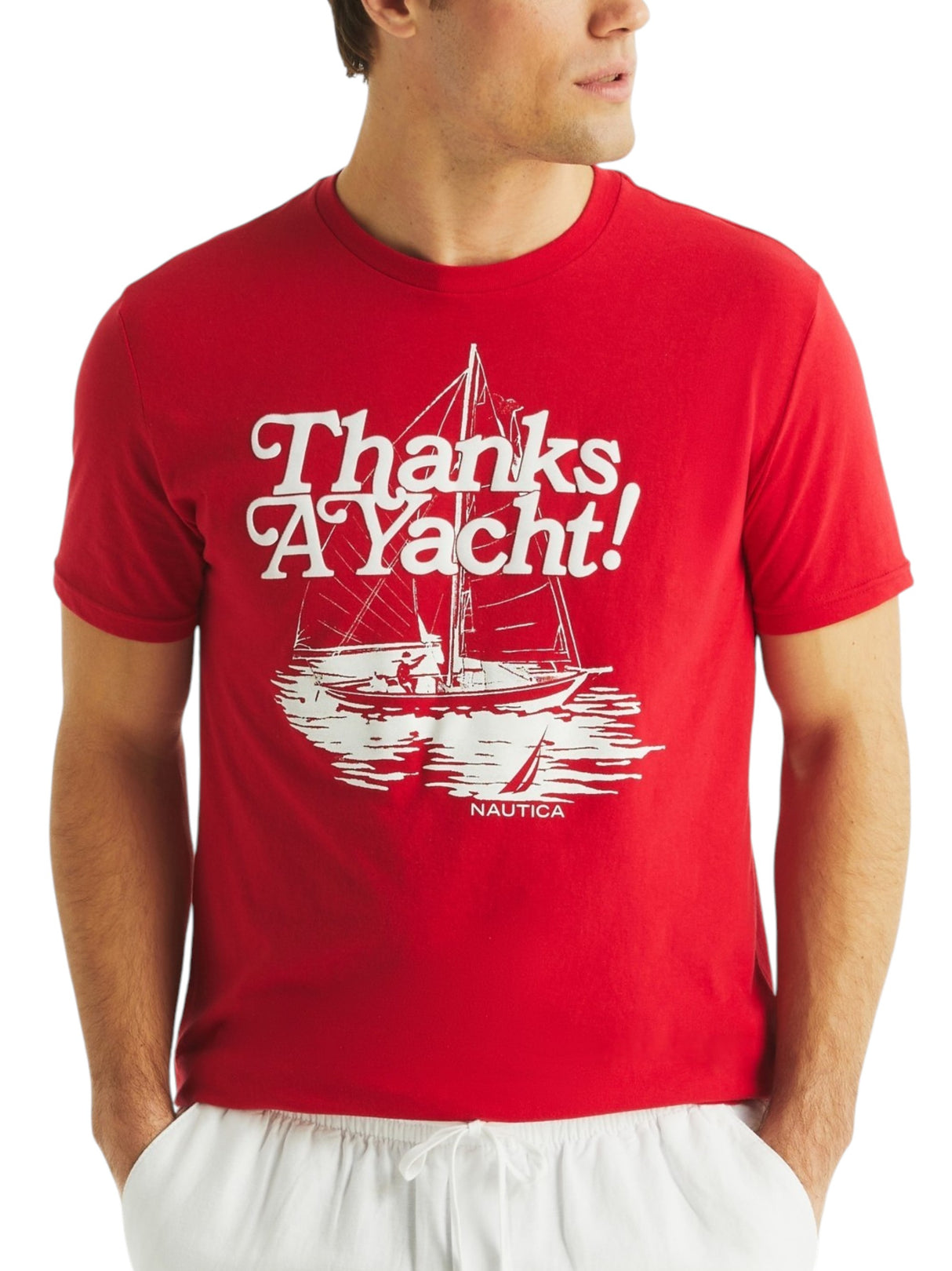 Image for Men's Printed Top,Red