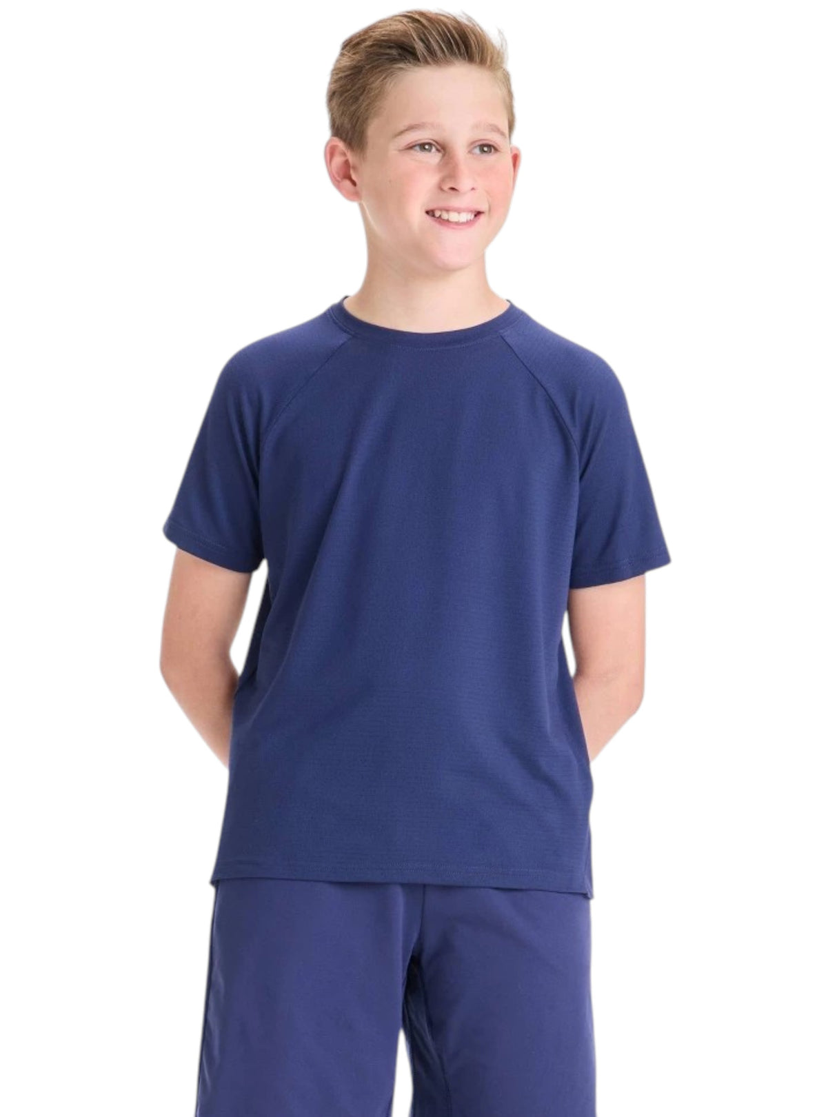 Image for Kids Boy's Plain Solid Sport Top,Navy