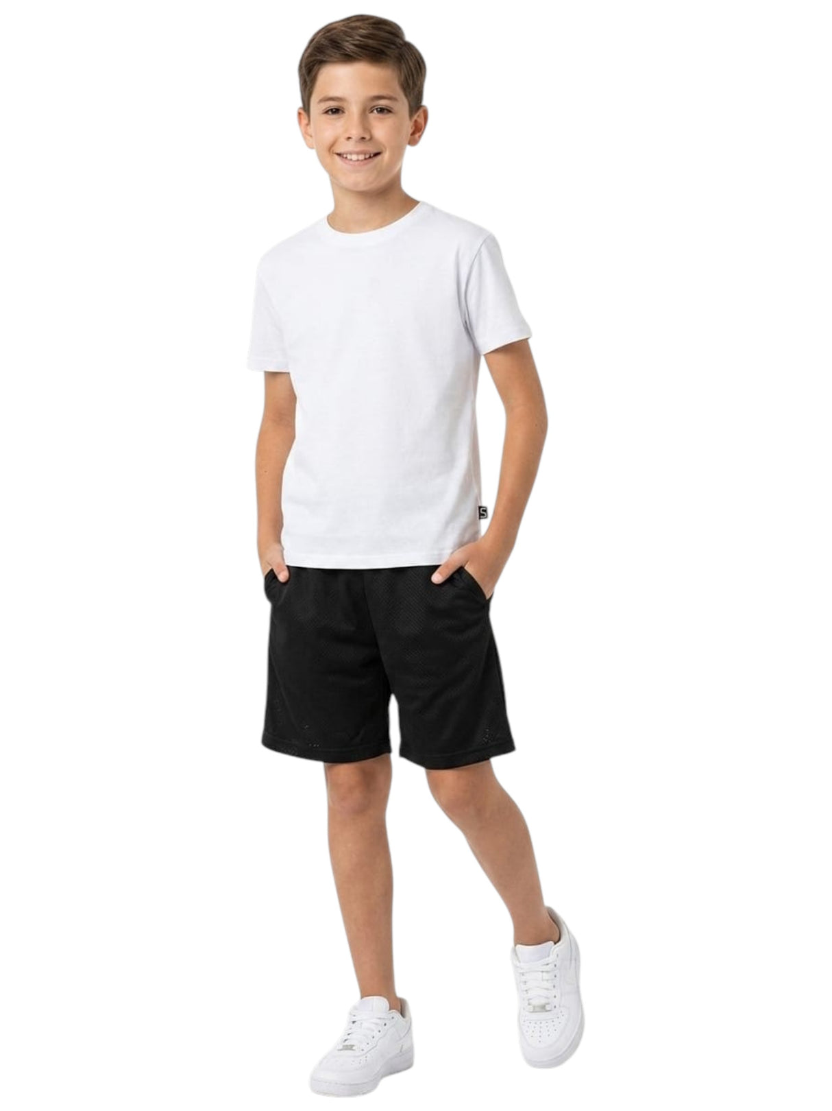Image for Kids Boy's Plain Top,White