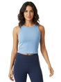 Image for Women's Ribbed Crop Top,Blue