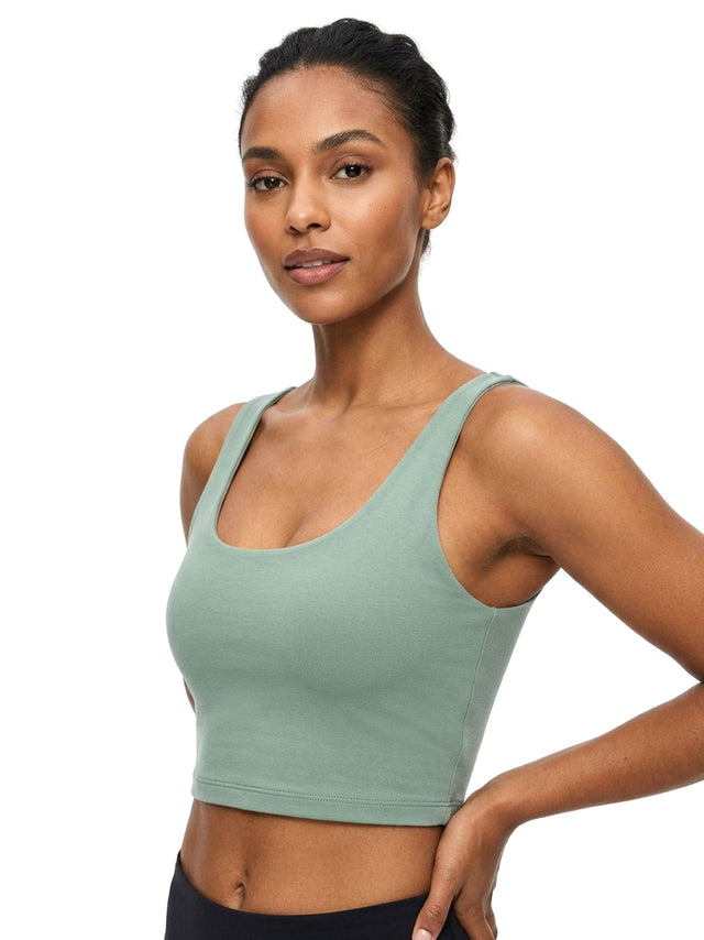 Image for Women's Plain Sport Bra,Dusty Green